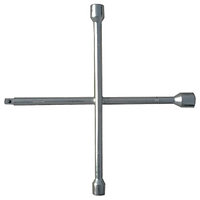 Ключ-крест баллонный, 17 х 19 х 21 мм, под квадрат 1/2", толщина 14 мм// Сибртех