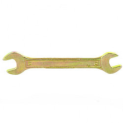 Ключ рожковый, 10 х 11 мм, желтый цинк// Сибртех