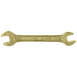 Ключ рожковый, 12 х 13 мм, желтый цинк// Сибртех