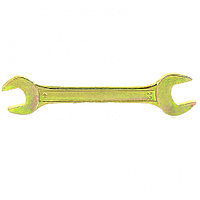 Ключ рожковый, 19 х 22 мм, желтый цинк// Сибртех