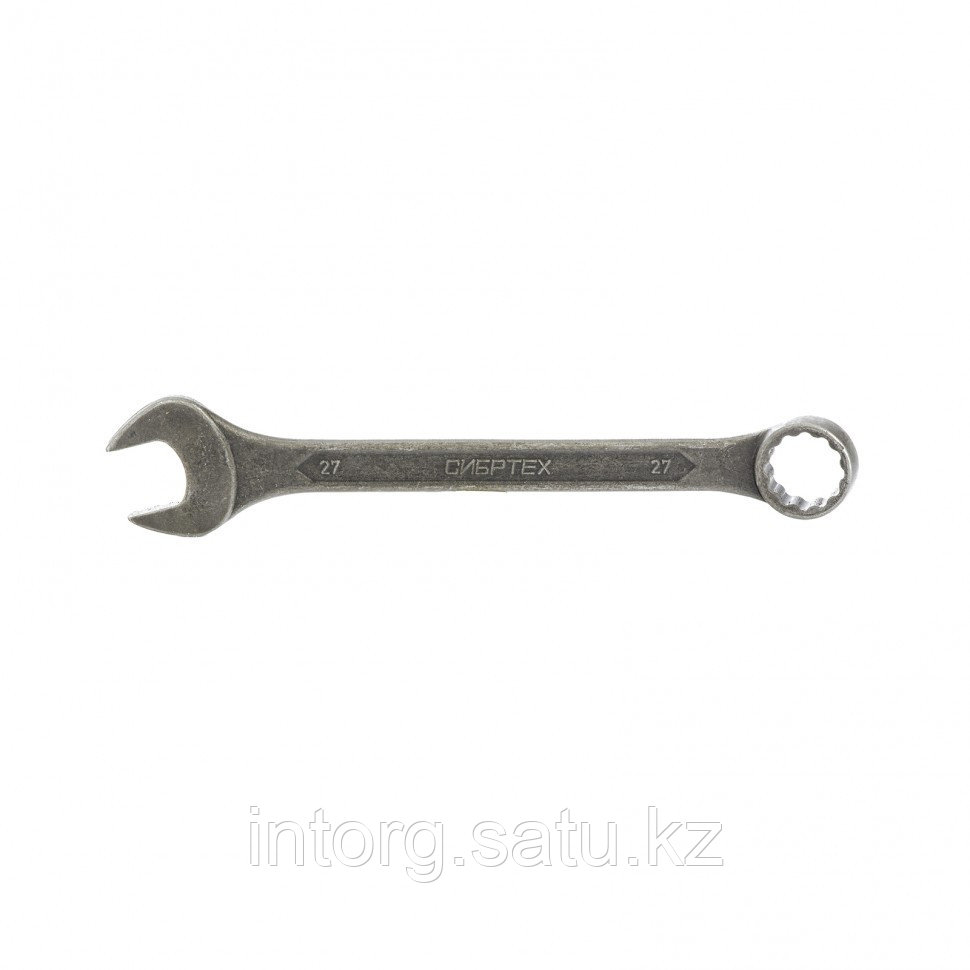 Ключ комбинированый,27 мм, CrV, фосфатированный, ГОСТ 16983// Сибртех - фото 1 - id-p40185488