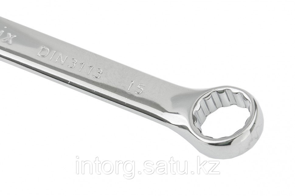 Ключ комбинированный, 15 мм, CrV, полированный хром// Matrix - фото 2 - id-p40185544