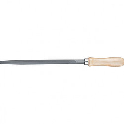 Напильник, 200 мм, трехгранный, деревянная ручка// Сибртех