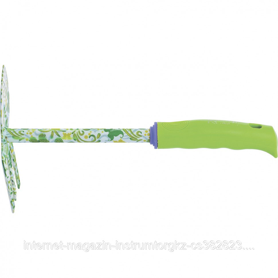 Мотыжка комбинированная, 65х300 мм, стальная, пластиковая рукоятка, FLOWER GREEN// Palisad