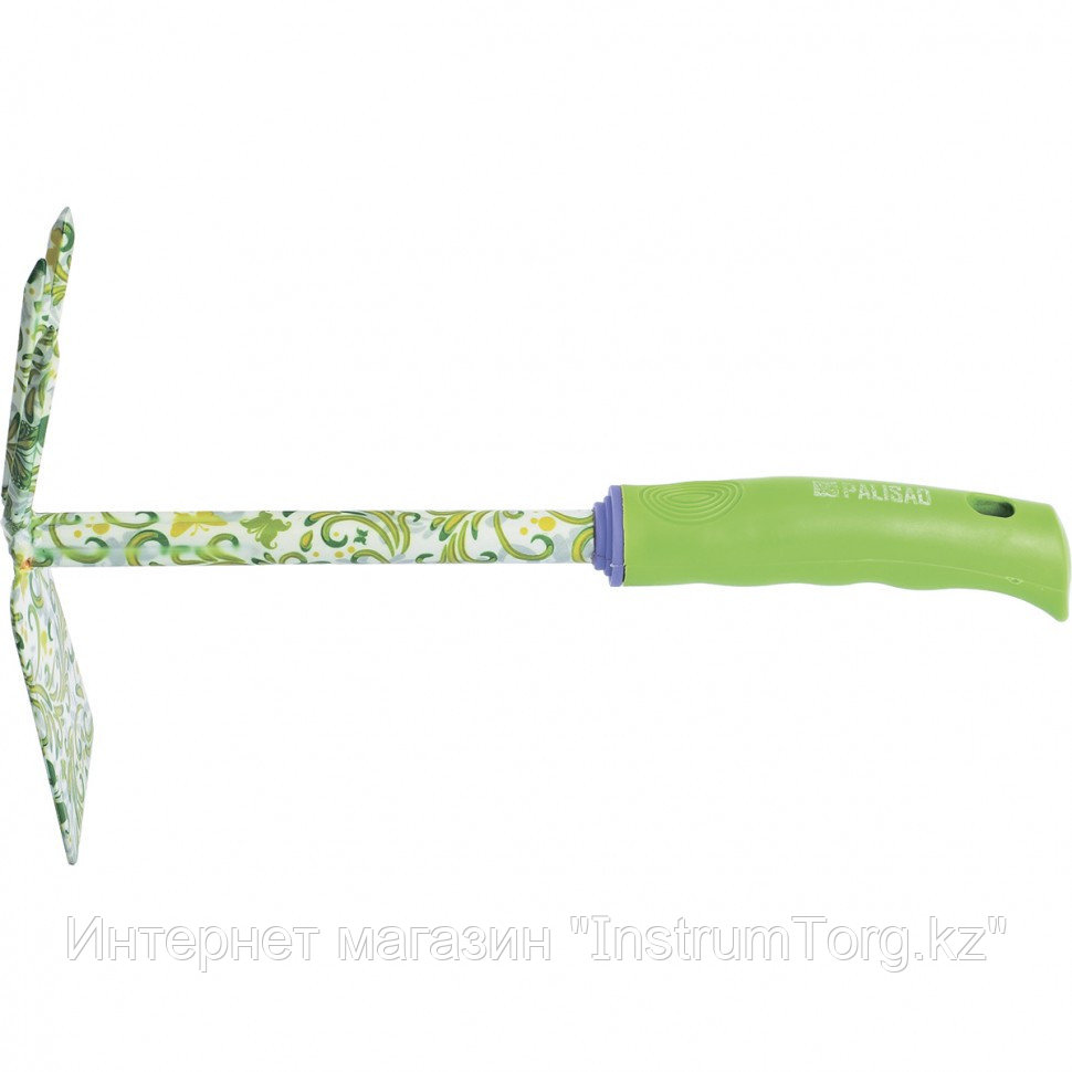 Мотыжка комбинированная, 70х300 мм, стальная, пластиковая рукоятка, FLOWER GREEN// Palisad