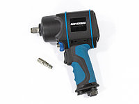 Гайковёрт пневматический ударный G1285, 1/2",TwinHammer, 1220 Нм, 6500 об/мин, композитный// GROSS