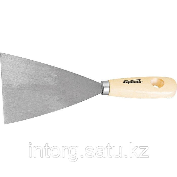 Шпательная лопатка из углеродистой стали, 30 мм, деревянная ручка// Sparta - фото 1 - id-p40189191