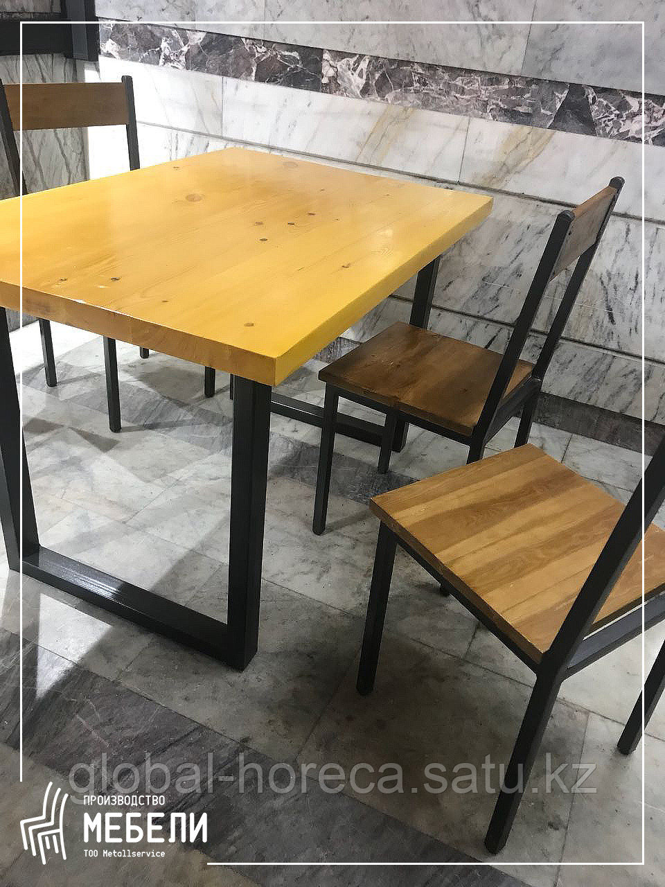 Комплект столов и стульев в стиле Loft - фото 4 - id-p58160143