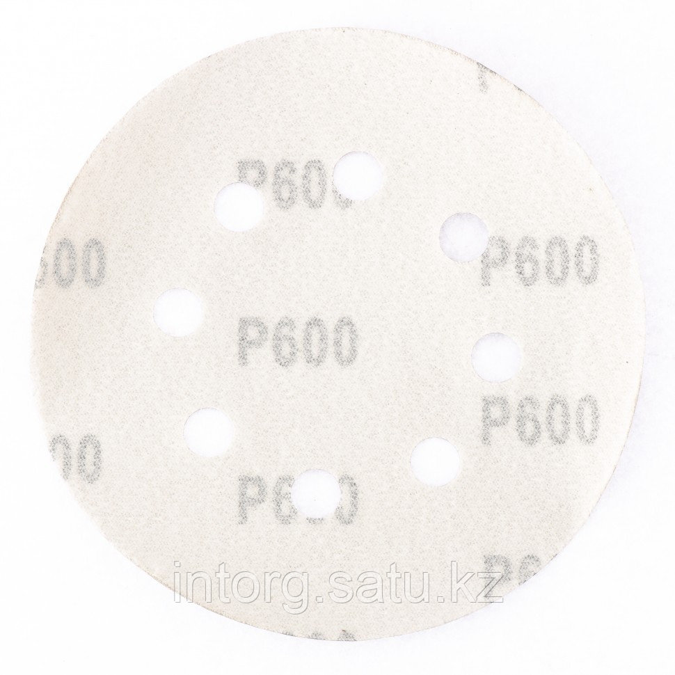 Круг абразивный на ворсовой подложке под "липучку", перфорированный, P 280, 125 мм, 5 шт.// Matrix - фото 2 - id-p46317161