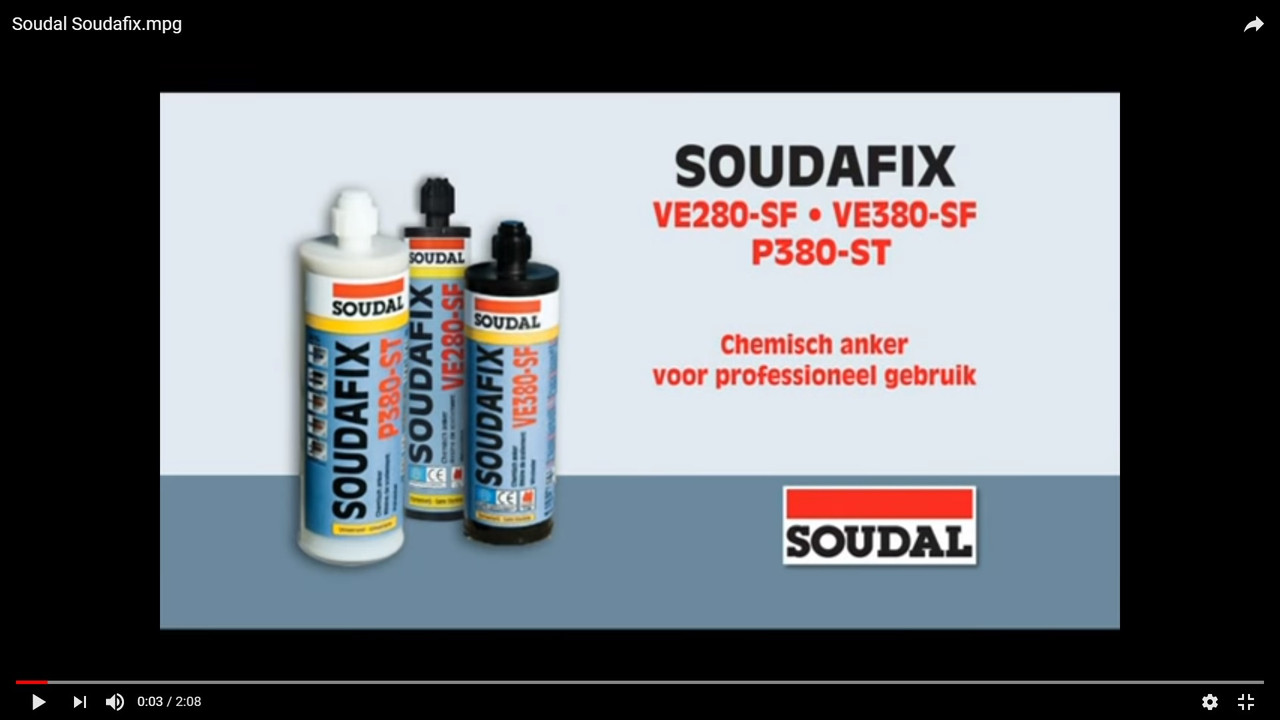 Химический анкер SOUDAFIX VE-SF 12*280 мл