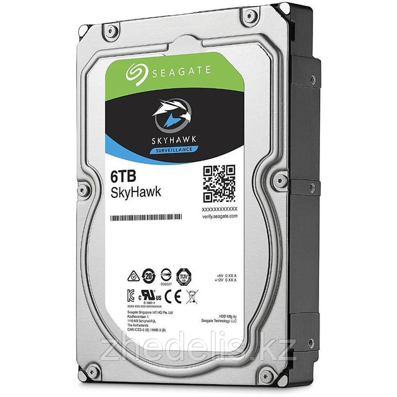 Жесткий диск HDD 6TB Seagate SkyHawk ST6000VX001 3.5" SATA 6Gb/s 256Mb 5400rpm - фото 2 - id-p58187442