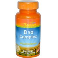 Витамины B, комплекс B-50, (B50 Complex), 60 капсул, Thompson