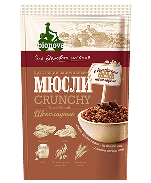 Гранола (Мюсли) Bionova® Шоколадная 400г