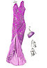 Барби Одежда Вечернее платье Виолет Barbie