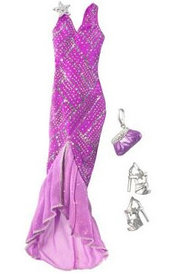 Барби Одежда Вечернее платье Виолет Barbie