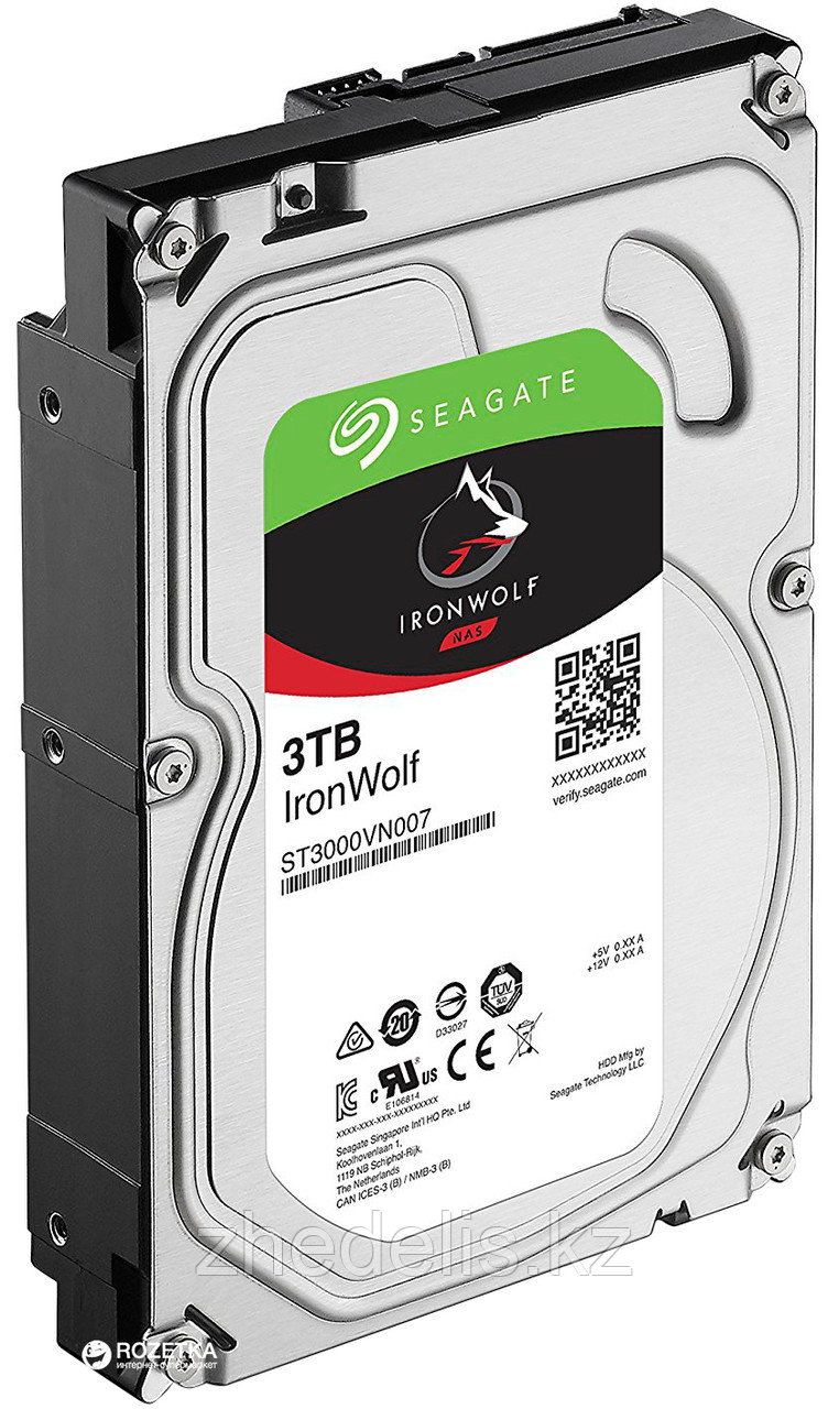 Жесткий диск HDD 2Tb Seagate IronWolf ST2000VN004 3.5" SATA 6Gb/s 64Mb 5900rpm - фото 1 - id-p58191085