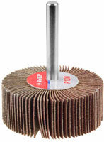 Круг шлифовальный ЗУБР веерный лепестковый, на шпильке, тип КЛО, зерно - электрокорунд нормальный 20 мм