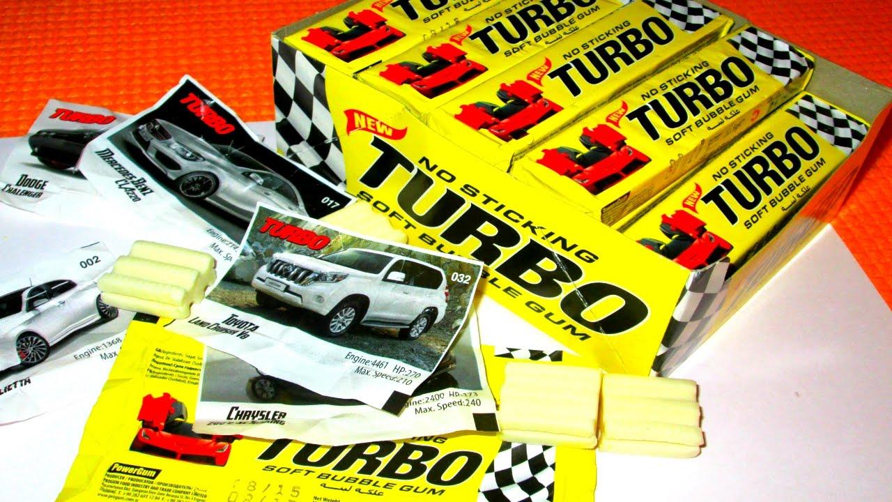 Turbo жевательная резинка 22,5 гр (20 шт в упаковке)