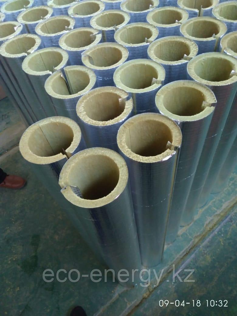 Цилиндры из минеральной ваты фольгированный для теплоизоляции, фото 1