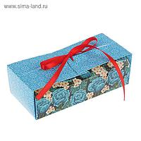 Коробка для сладостей "Цветочная фантазия" 15 х 7 х 5 см