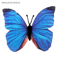 Магнит текстиль "Бабочка цвета ночного неба" 6,5х7,5 см