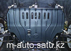 Защита картера двигателя и кпп на Nissan Patrol Y61/Ниссан Патрол Y61 2005-2009 (Комплект из 4 защит)