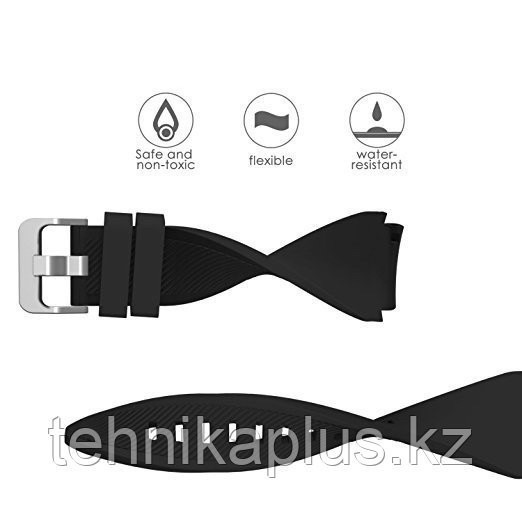 Ремешок силиконовый Samsung Gear S3 (черный) - фото 4 - id-p58284780