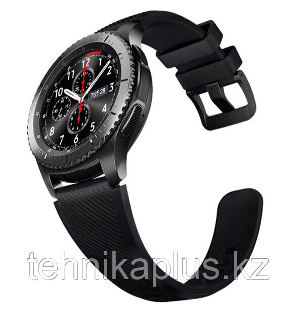 Ремешок силиконовый Samsung Gear S3 (черный) - фото 1 - id-p58284780