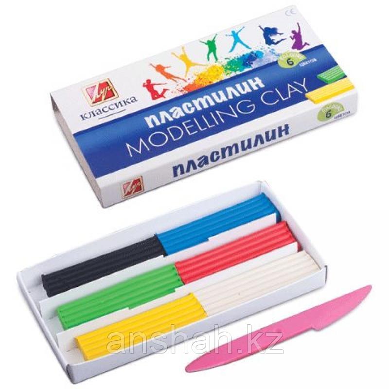 Пластилин Луч Modelling Clay 6 цветов (40шт)