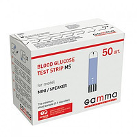 Тест-полоски для контроля уровня глюкозы в крови GAMMA MS - фото 1 - id-p56712693
