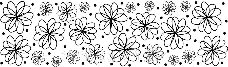 Сменный роликовый штамп Джамбо (JUMBO) - FLOWERS GALORE (изобилие цветов)	