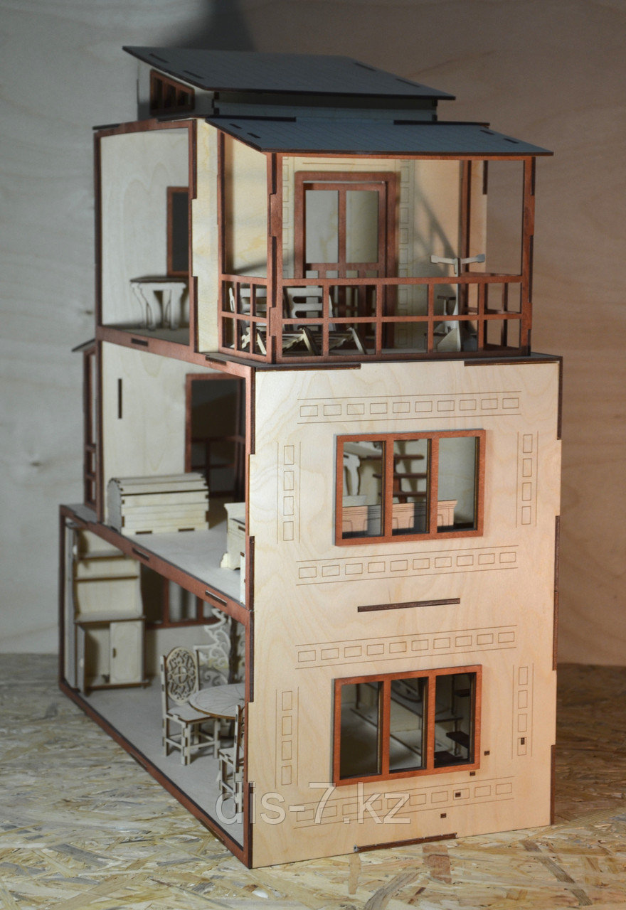 Кукольный домик с мебелью - фото 5 - id-p58349115