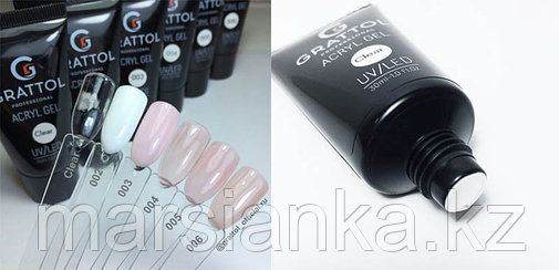 ACRYL GEL Clear Grattol, 30мл, фото 2