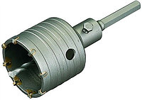 Коронка ЗУБР "МАСТЕР" буровая, коническая посадка центрирующего сверла, SDS-Plus хвостовик, в сборе, 65мм