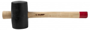Киянка ЗУБР "МАСТЕР" резиновая с деревянной ручкой, 0,34кг, 55мм - фото 3 - id-p4115337