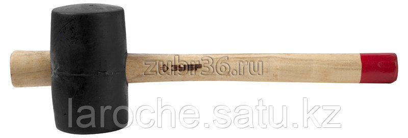 Киянка ЗУБР "МАСТЕР" резиновая с деревянной ручкой, 0,45кг, 65мм - фото 1 - id-p4115338