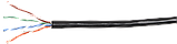 Кабель GENERICA ШПД категории 5е для внешней прокладки 4х парный U/UTP в оболочке LDPE, цвет черный, фото 2