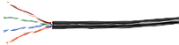 Кабель кат. 5E внешней прокладки U/UTP 4х2х24 AWG LDPE черный, фото 1