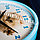 Настенные часы Салют с дизайном котенка голубые, фото 3