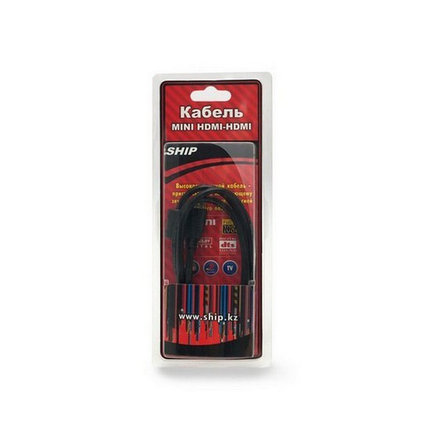 Переходник MINI HDMI на HDMI SHIP SH6031-1B Блистер, фото 2