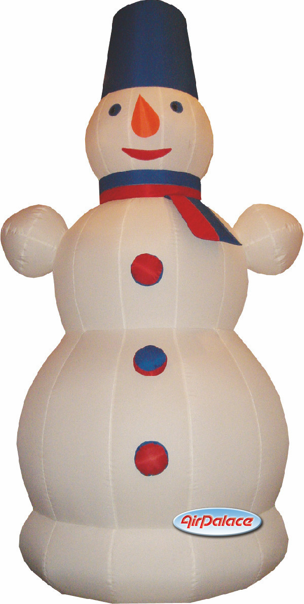 Надувная фигура Снеговик с шарфиком 6 м