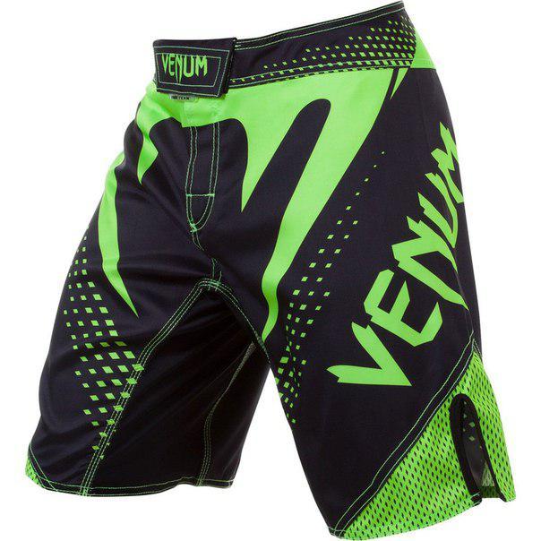 Шорты MMA Venum Hurricane Fight Shorts Black Neo Green