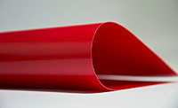 Красная тентовая ткань ПВХ (610гр) 2,5мХ50м