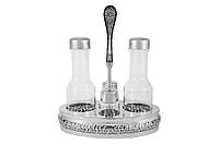 Набор для специй Британи: солонка, перечница, 2 бутылки для масла и уксуса