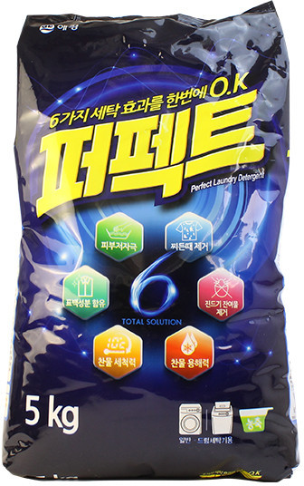 Порошок стиральный концентрированный «Perfect 6 Solution», 5 кг