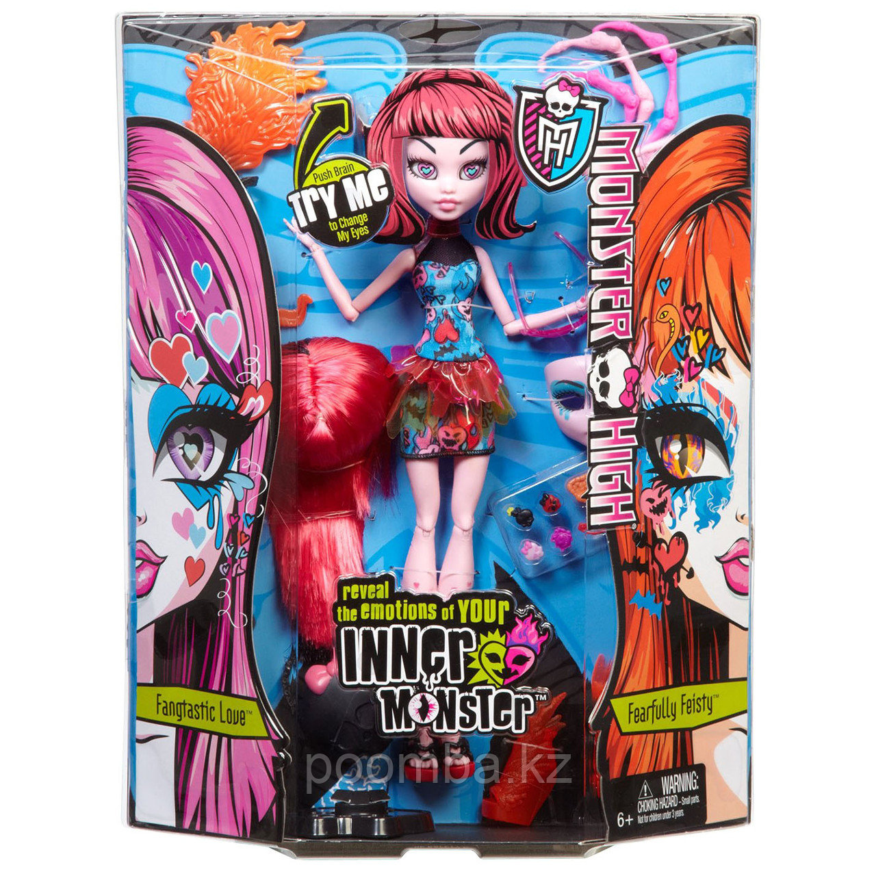 Двойная кукла 'Fearfully Feisty & Fangtastic Love', из серии 'Inner Monster', Monster High Mattel