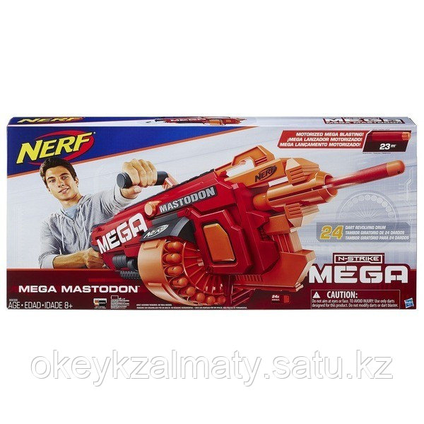 Nerf: Бластер N-strike Мега Мастодон — Nerf N-Strike Mega Mastodon B8086