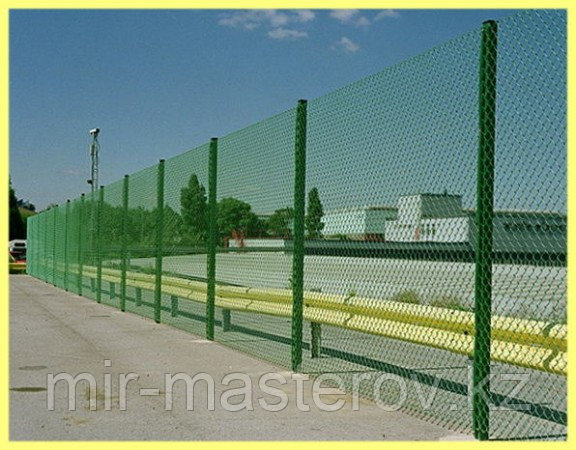 Забор из сетки рябицы - фото 1 - id-p4118684