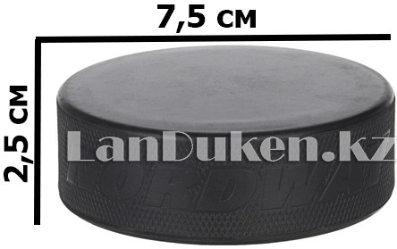 Шайба хоккейная резиновая Nordway черная (d= 7,5 см)