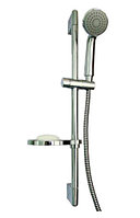 Душевой комплект Bravat Eco D152CP-1-RUS штанга, шланг, лейка, мыльница 111(D152CP-1-RUS) Душевой комплект Bravat Eco D152CP-1-RUS штанга, шланг, лейка, мыльница